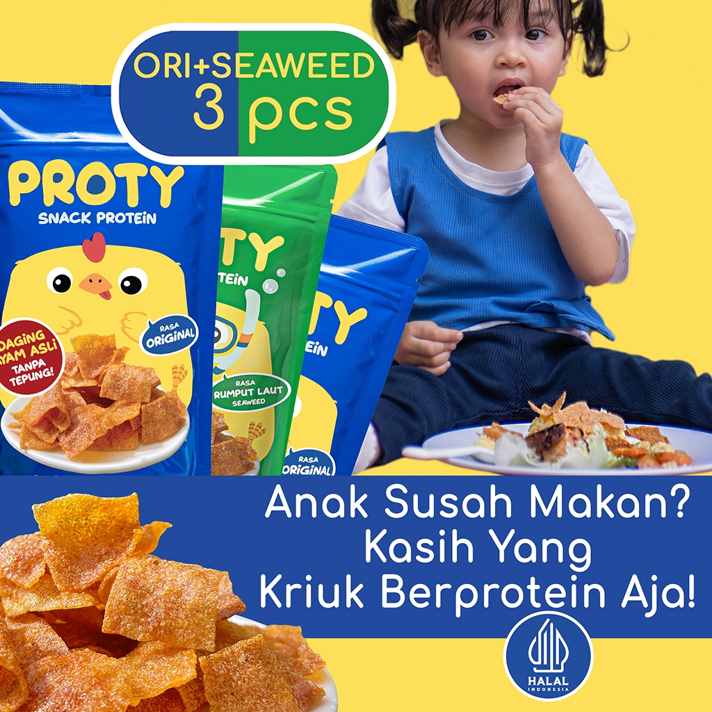 

Ukf5Pc6F4H (Kuliner.Kita) Proty Chicken Chips 18G - Keripik Daging Ayam Krispi - Snack Cemilan