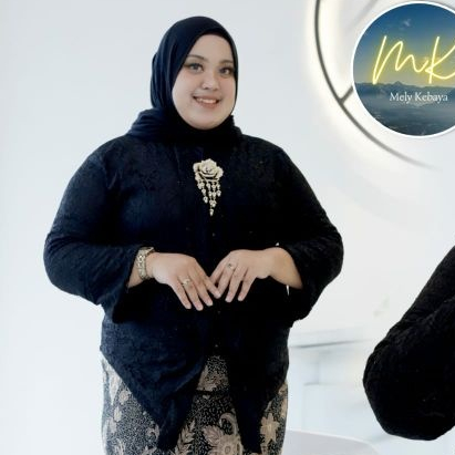 Atasan kebaya floy brukat jumbo ld 120cm - ld 130cm atasan kebaya modern