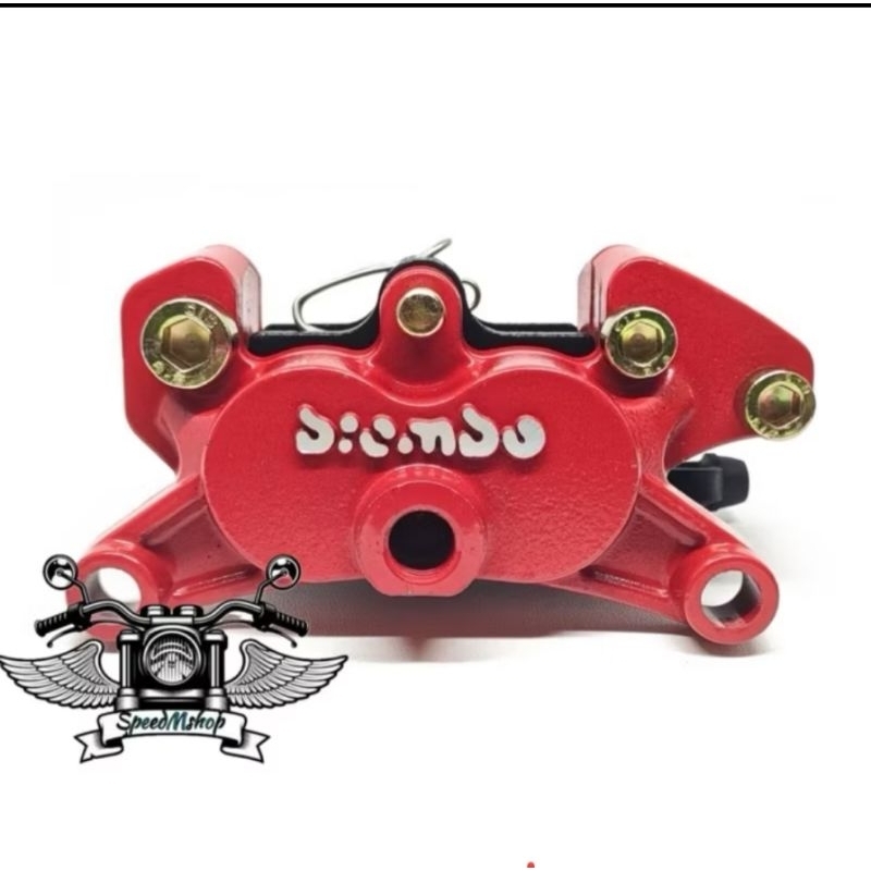 KALIPER BREMBO 4 PISTON MINI PLUS BREKET KALIPER DEPAN BREMBO 4 PISTON