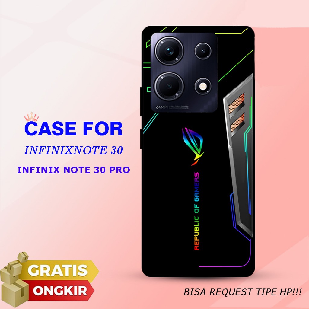 CASE GLOSSY INFINIX NOTE 30 / NOTE 30 PRO dan ALL TYPE SMARTPHONE & ANDROID Bisa request tipe Cassin