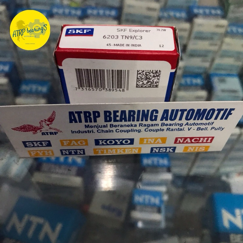 BALL BEARING 6203 TN9/C3 SKF ORIGINAL