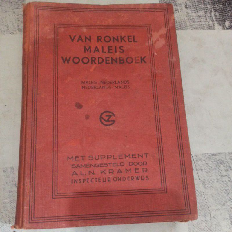 VAN RONKEL MALEIS WOORDENBOEK, MALEIS- NEDERLAND. NEDERLAND -MALEIS