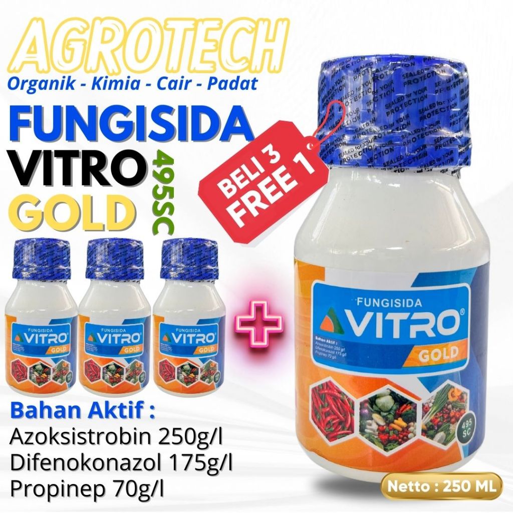 VITRO GOLD 655SC Fungisida Sistemik Premium Efektif Mengatasi Hama Jamur