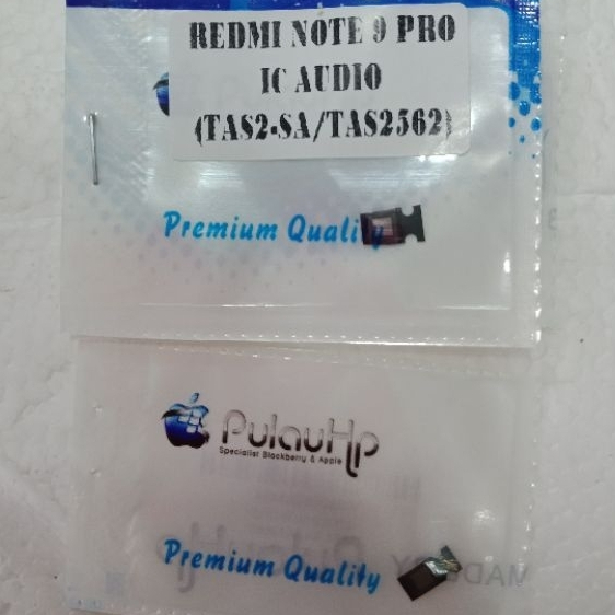 IC XIAOMI AUDIO (TAS2-SA/TAS2562) REDMI NOTE 9 PRO