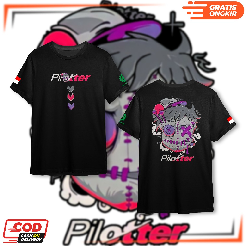 BAJU MOTIF PILLOTER SMOKE KEKINIAN/PILLOTER SMOKE/PRIA WANITA SABLON DTF