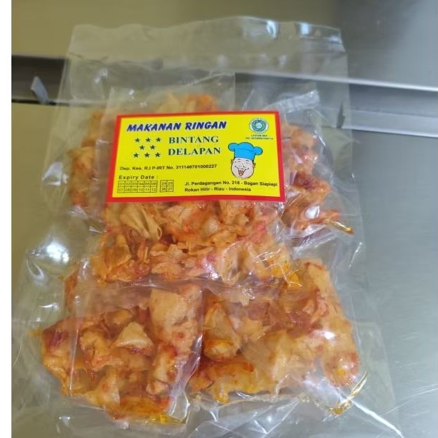 

Keripik Ubi Manis Pedas Bintang Delapan khas Bagan 100gram Kerupuk Singkong Snek Jadul