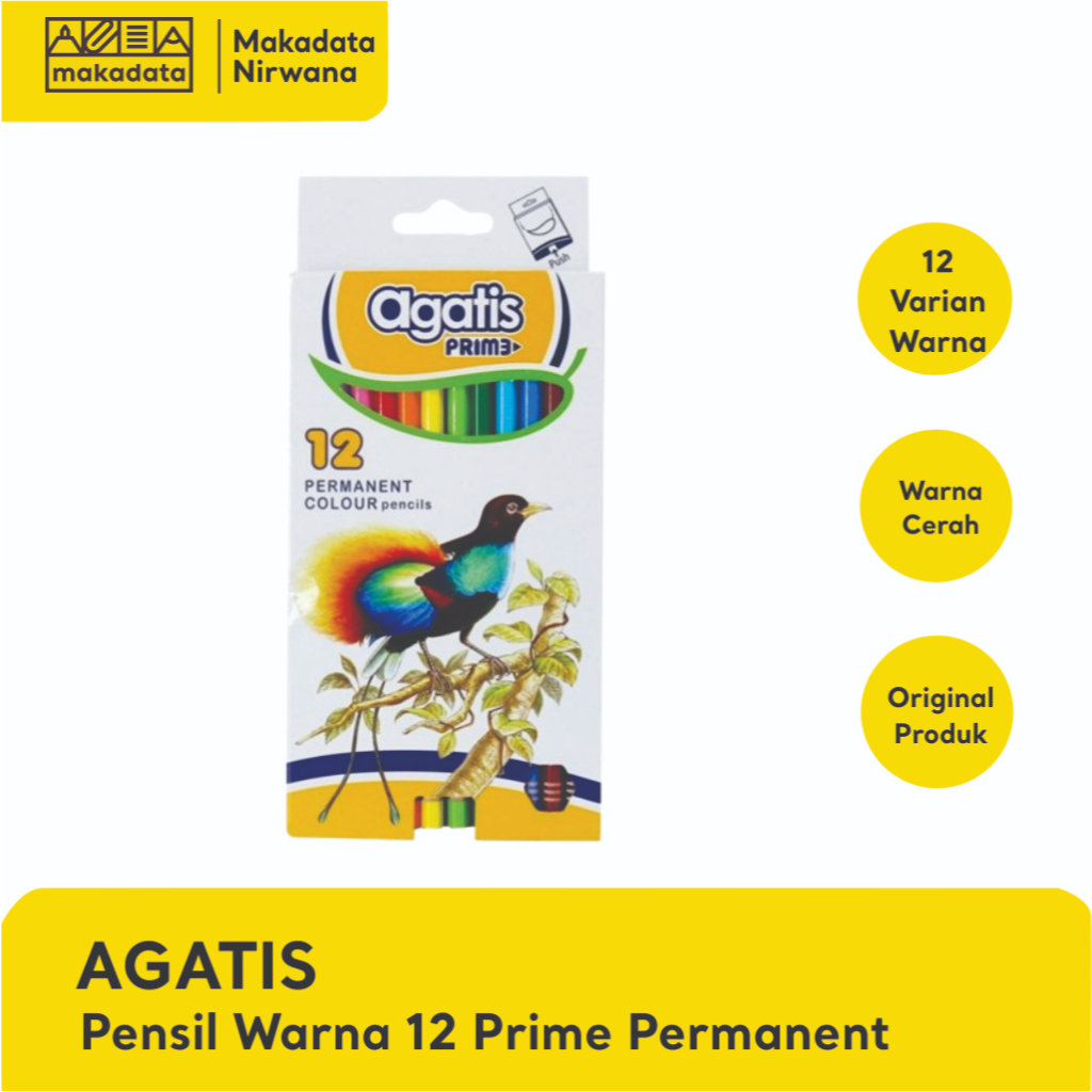 

AGATIS PENSIL/PENCIL WARNA 12 PANJANG PRIME PERMANENT (1 PCS)