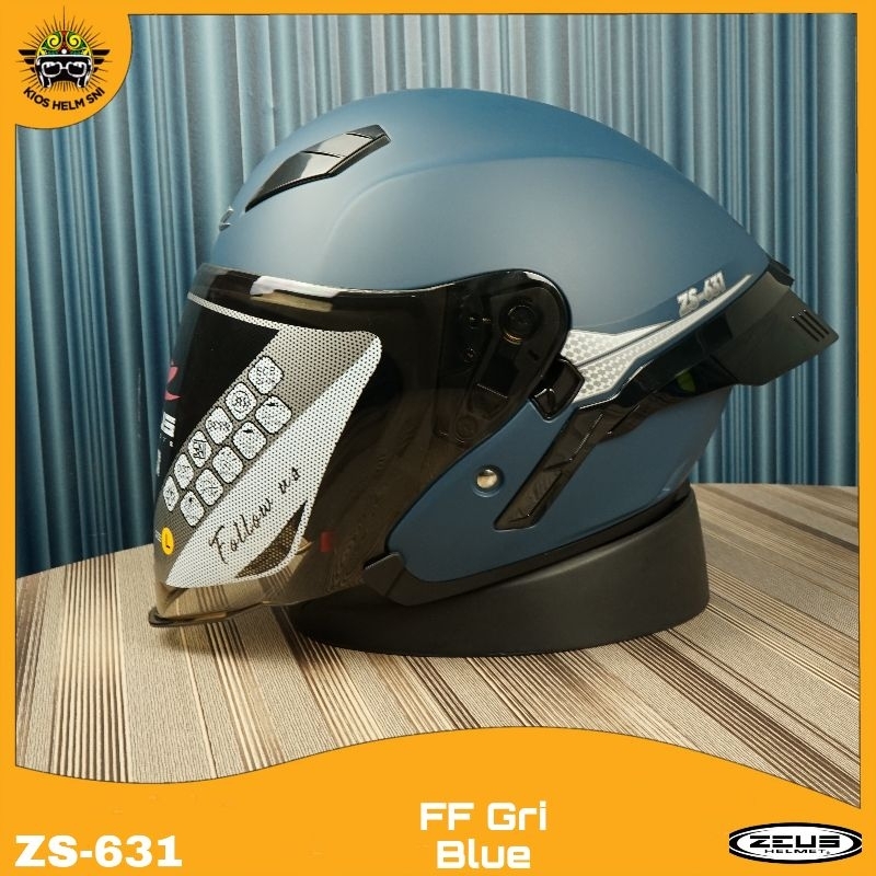 Helm Zeus ZS 631 Half Face Double Visor