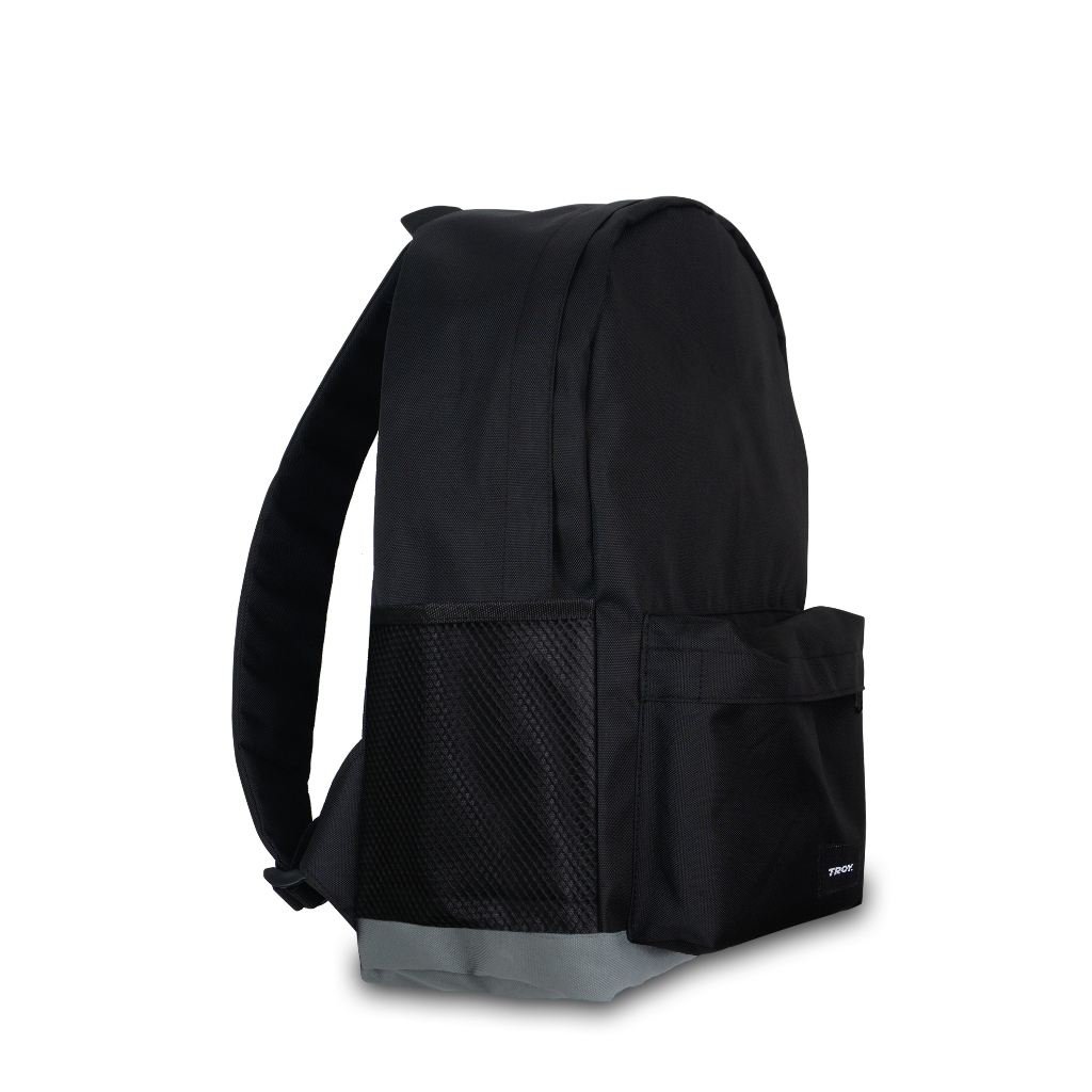 Troy Company Backpack Black Sage Rectangle - Tas Ransel Hitam Sage BP 2710