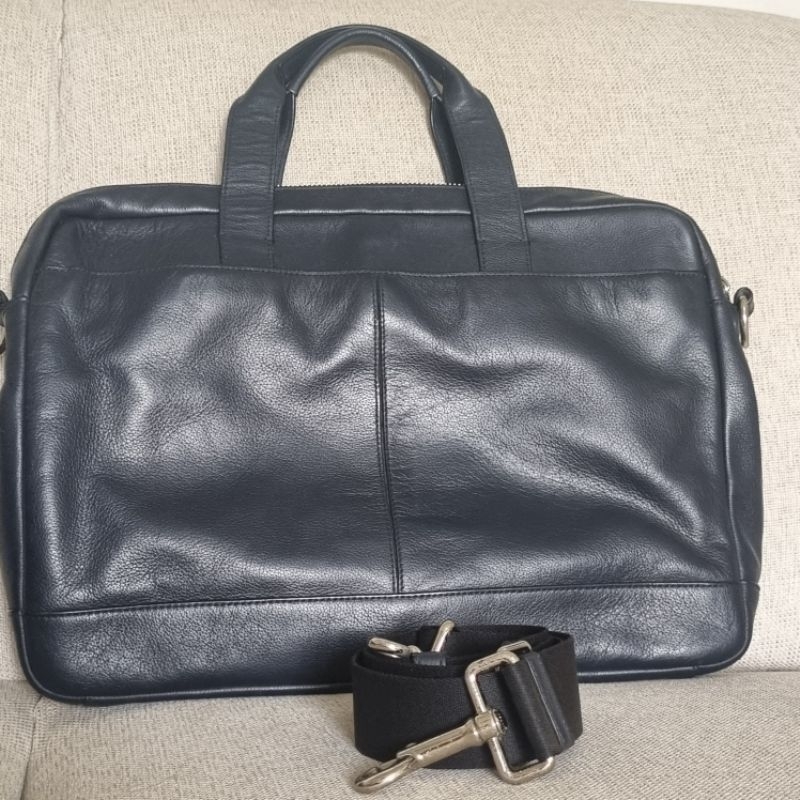 Tas laptop (14") warna dark Navy brand Original coach