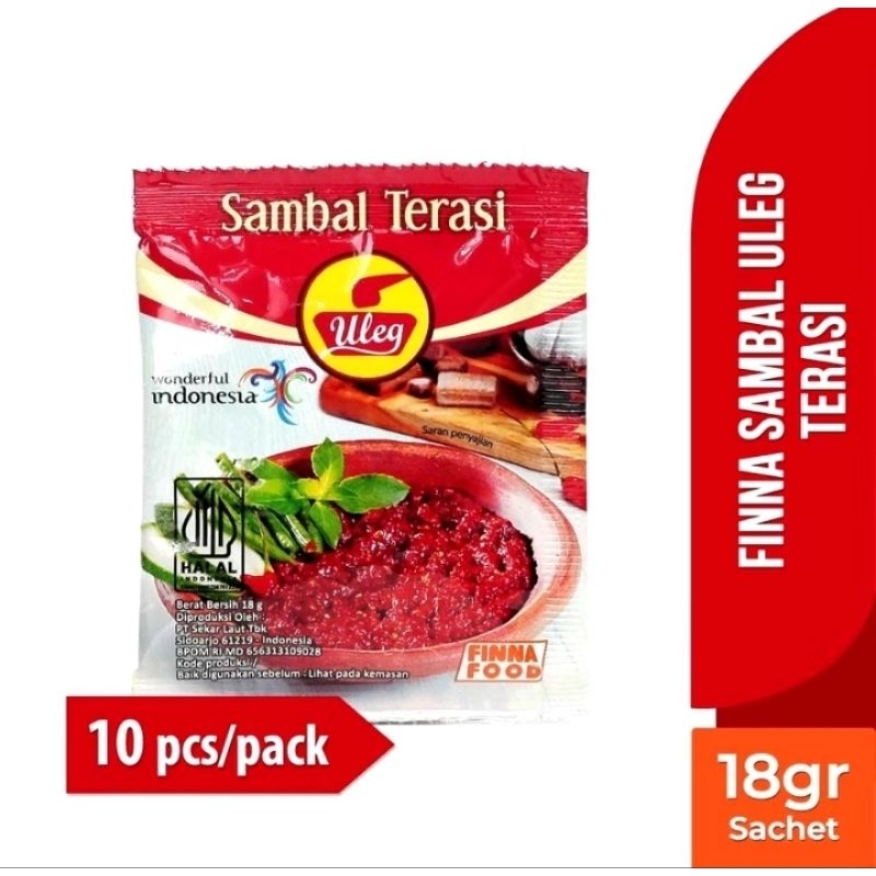 

Sambal terasi finna 18gr 1 renceng isi 10pcs
