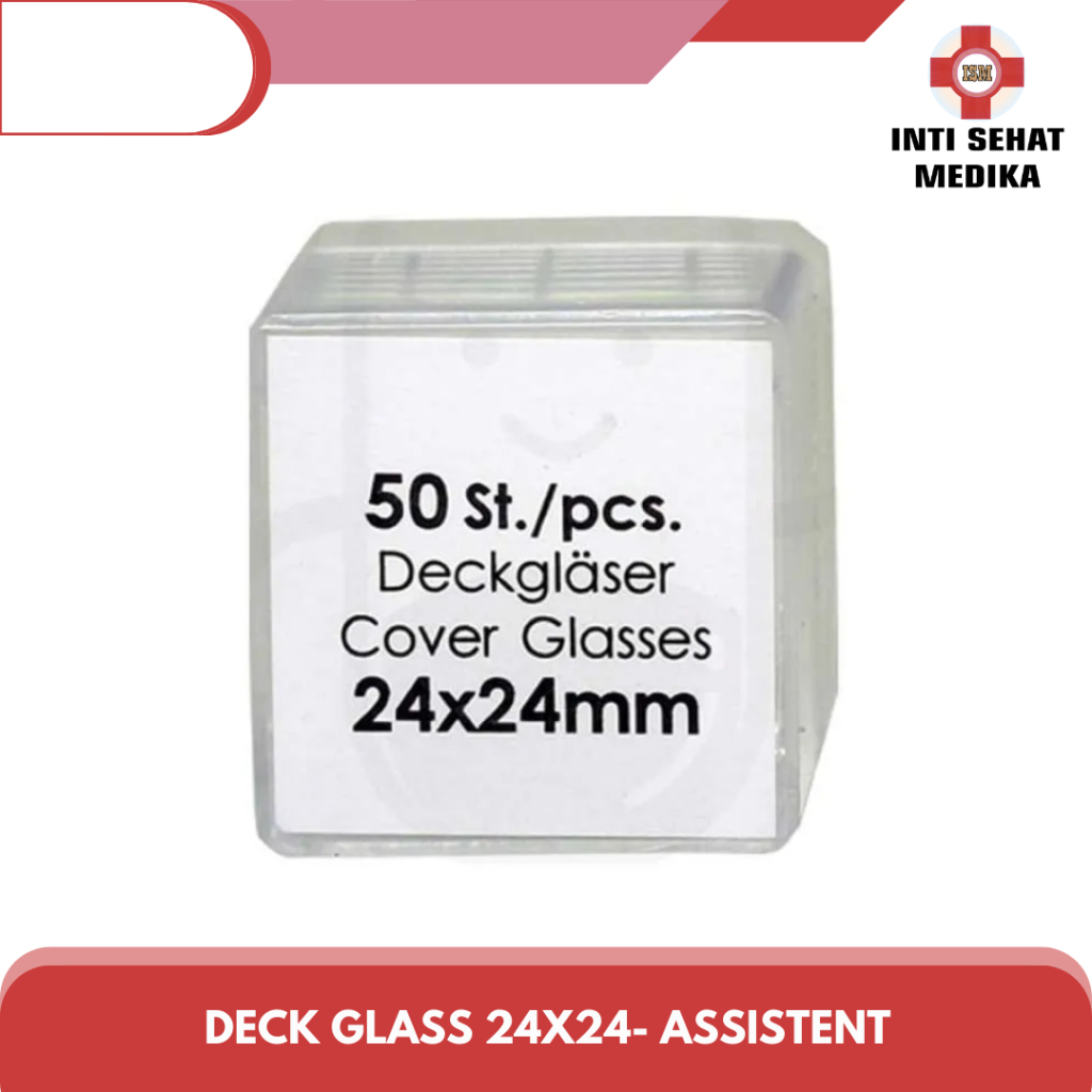 Assistant - Cover glass 24x24 mm / isi 50 pcs