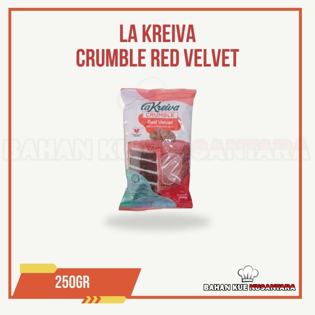 

LA KREIVA REMAHAN BISKUIT CRUMBLE RED VELVET 250GR