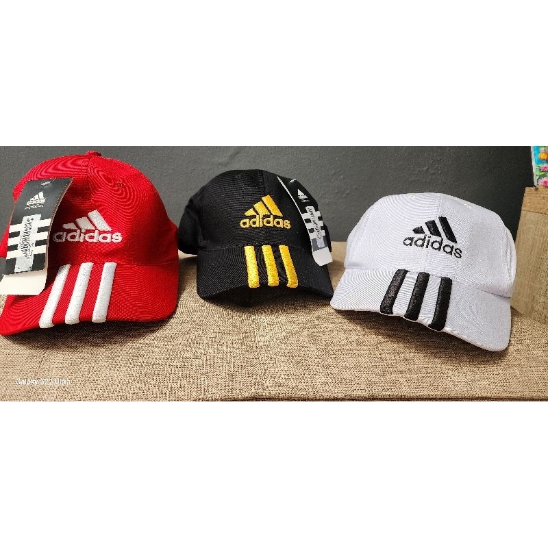 Topi Wanita Pria Sport Adid*s Merah Putih Hitam