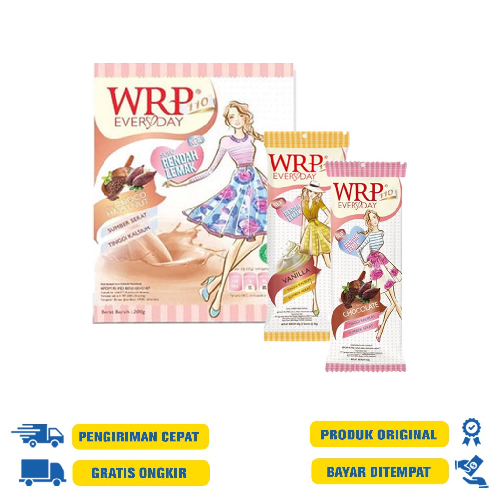 

WRP STAY SLIM CHOCO HAZELNUT 200GR | Everyday Coklat | Vanilla 60GR