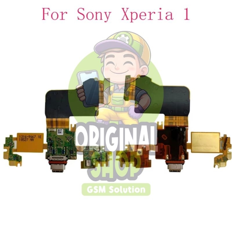 Flexible charger cas sony Xperia 1 - X1 fleksibel mic original