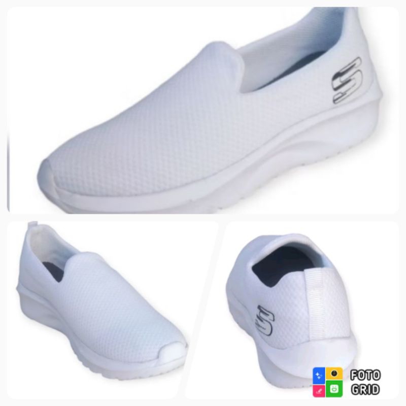 Sepatu Sneakers Slip On Skechers Slop Tanpa Tali Pria Wanita