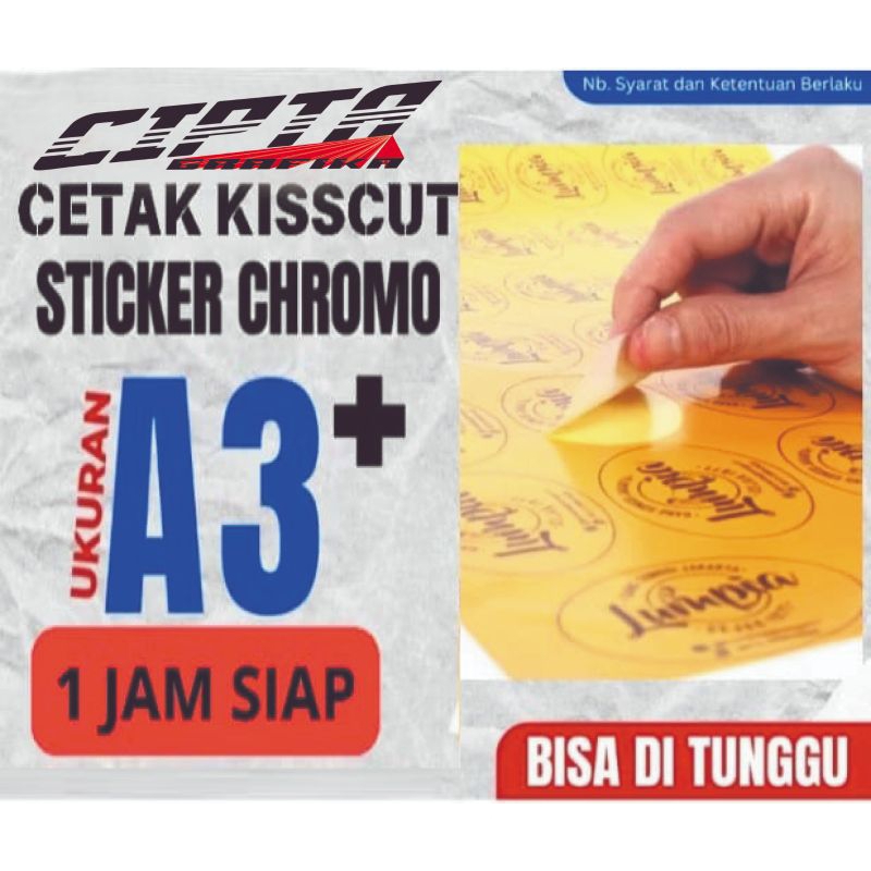 

CROMO STIKER LABEL TIDAK TAHAN AIR