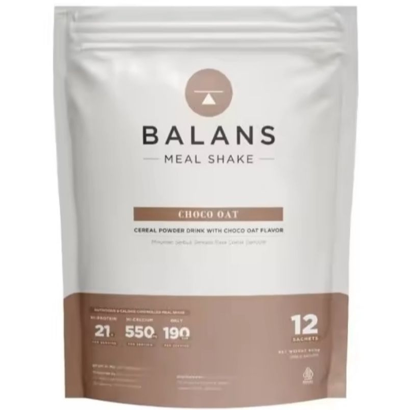

BALANS MEAL SHAKE CHOCO OAT REGULAR PACKS 12S