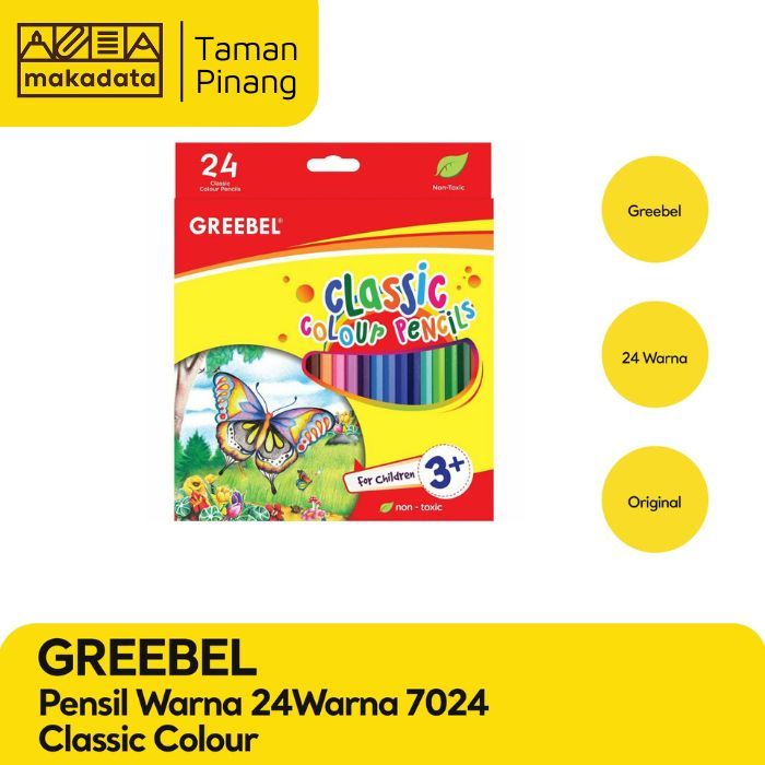 

PENSIL WARNA / COLOUR PENCIL GREEBEL 24 WARNA 7024 CLASSIC COLOR
