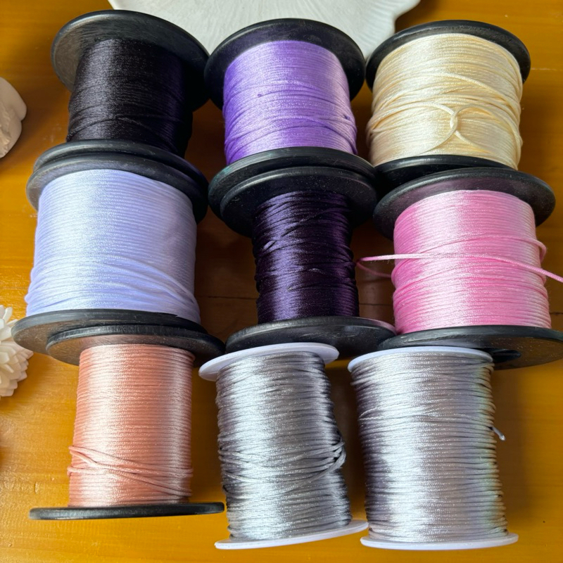 5 METER TALI SATIN  1mm | ECER TALI SATIN |Tali satin 1mm  Tali satin untuk gelang | Tali satin lemb