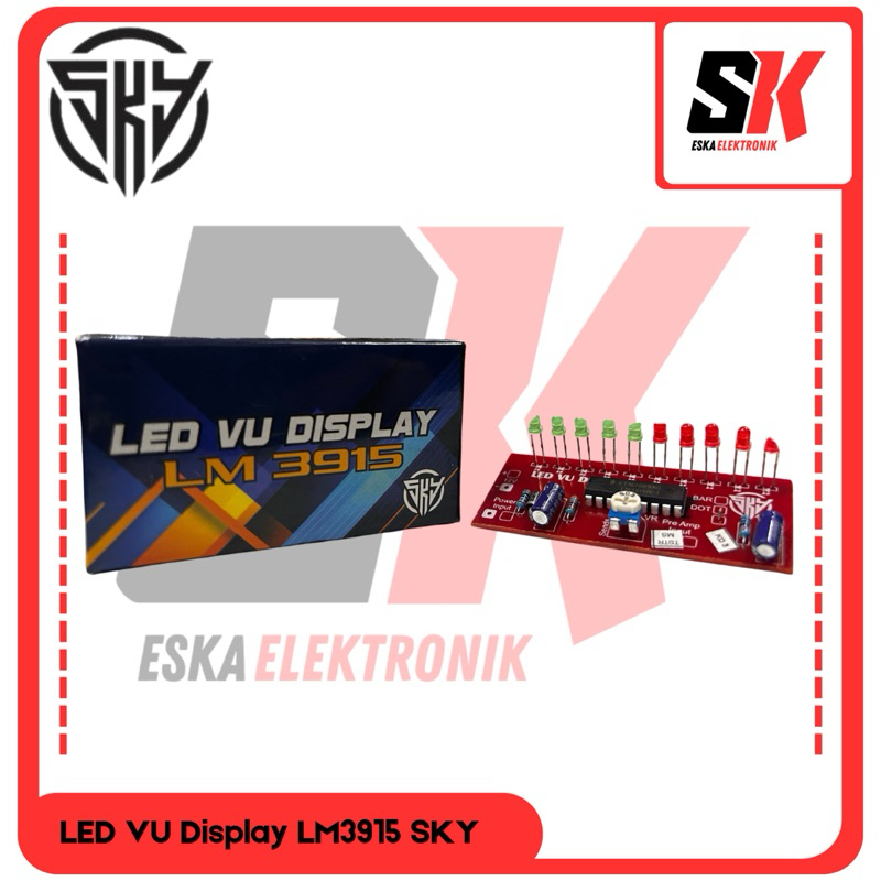 LED VU DISPLAY LM3915 led indikator sinyal mixer