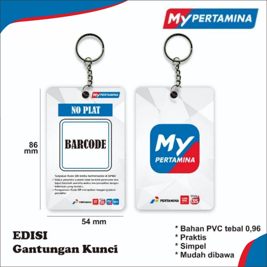 

CETAK KARTU MY PERTAMINA BAHAN PVC