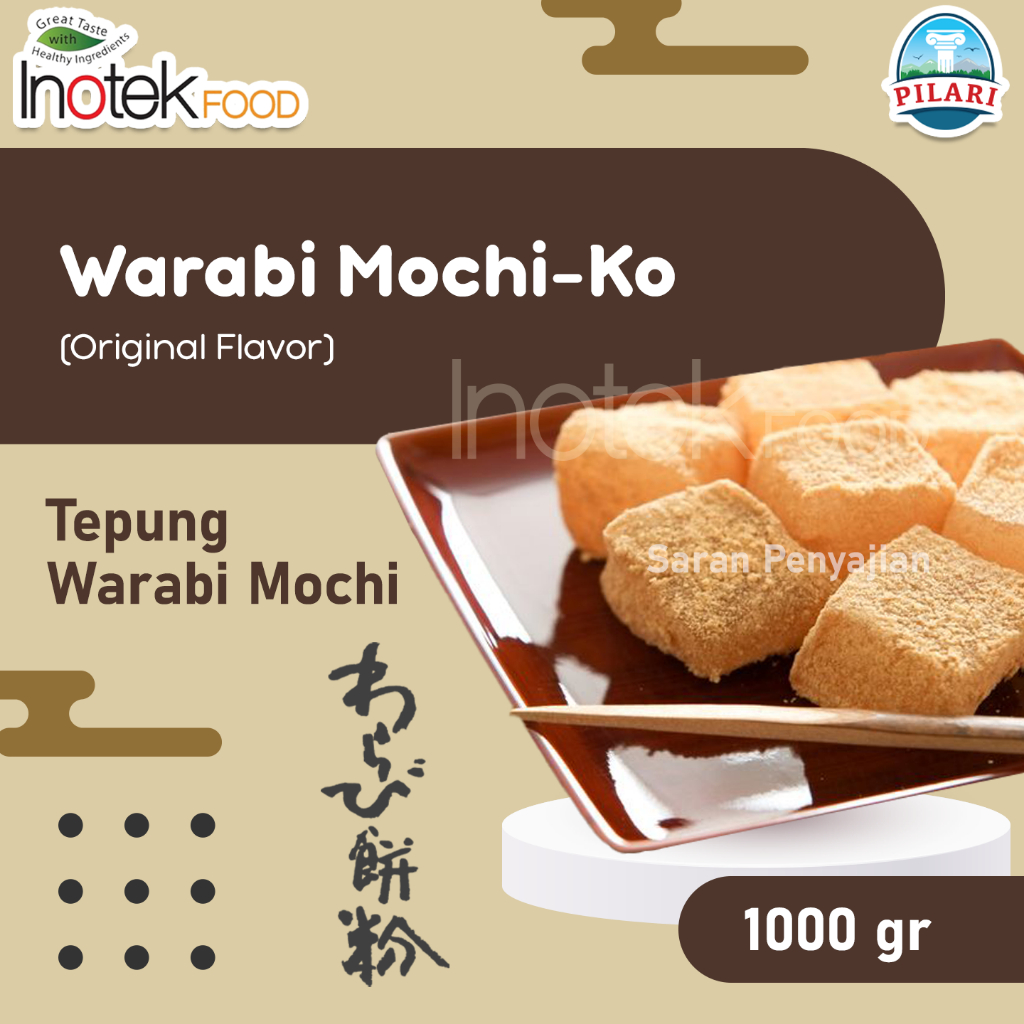 

WARABI MOCHI-KO ORIGINAL 1.000gr Authentic Japanese / Tepung MOCHI WARABI Original Khas Jepang Soft & Chewy