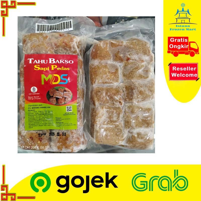 

Tahu Bakso Baso Sapi Pedas 460gr - MDS