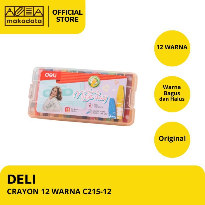 

CRAYON / KRAYON DELI AGMO ISI 12 WARNA C215-12 (1 PCS) MURAH
