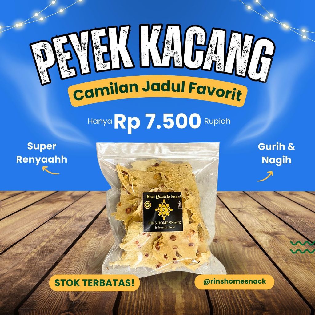 

Rempeyek Kacang & Rebon Renyah Dan Gurih