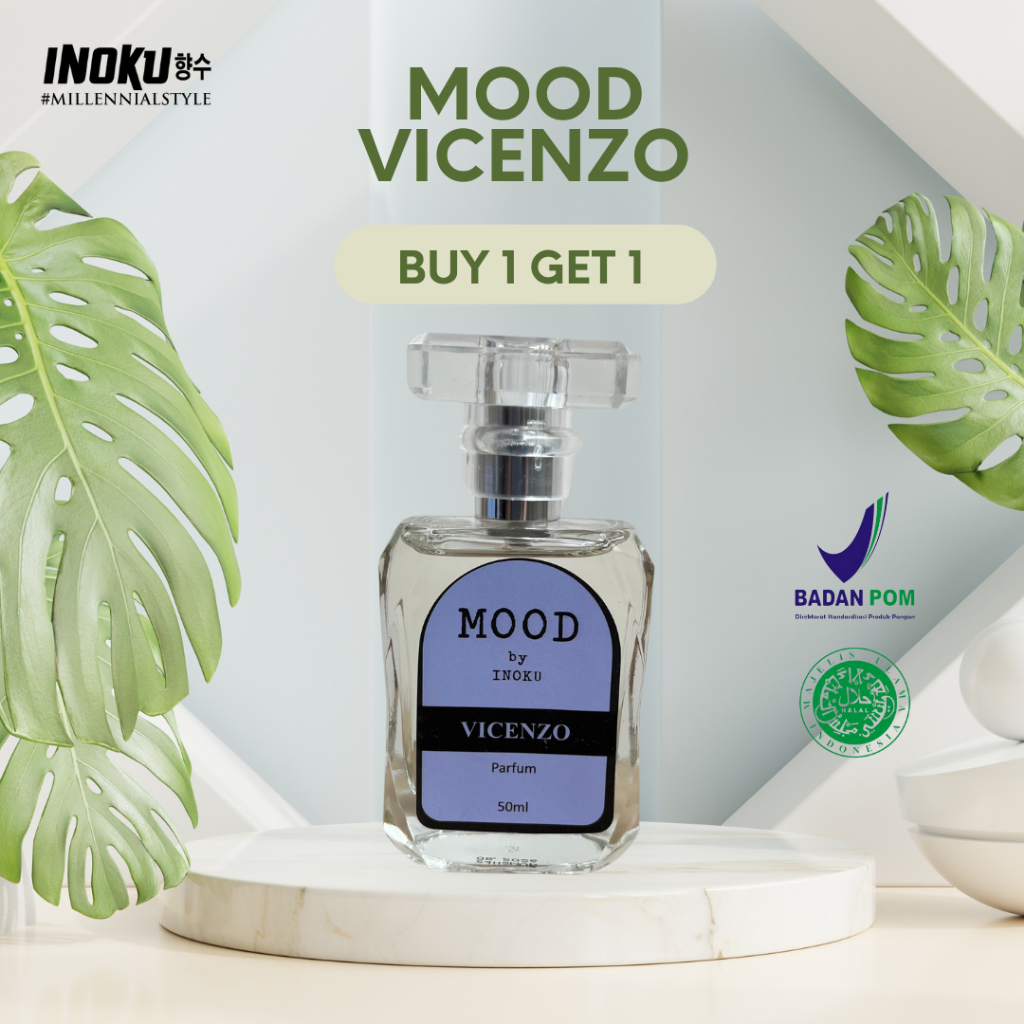 [FREE BODYMIST 50ML] MOOD by INOKU VINCENZO | MOOD VINCENZO | PARFUM UNISEX | PARFUM BRANDED | PARFU