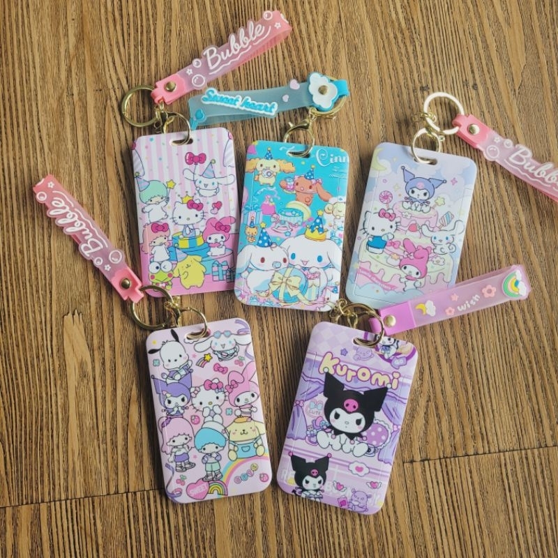 

Card Holder Sanrio Pelindung Kartu ID Card Flap Photocard Holder Capybara Kuromi Melody Hello Kitty Cinnamoroll