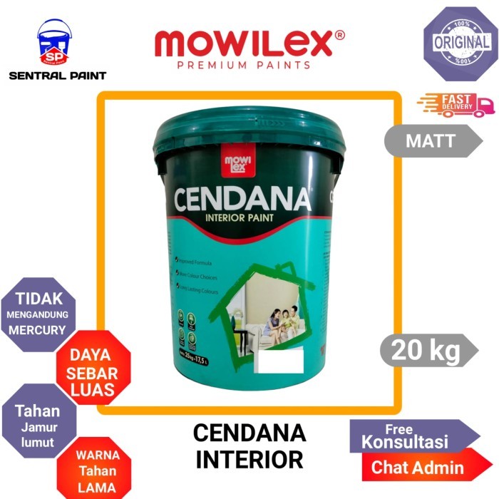 Mowilex Cendana Interior Paint Cat Dinding 25 Kg