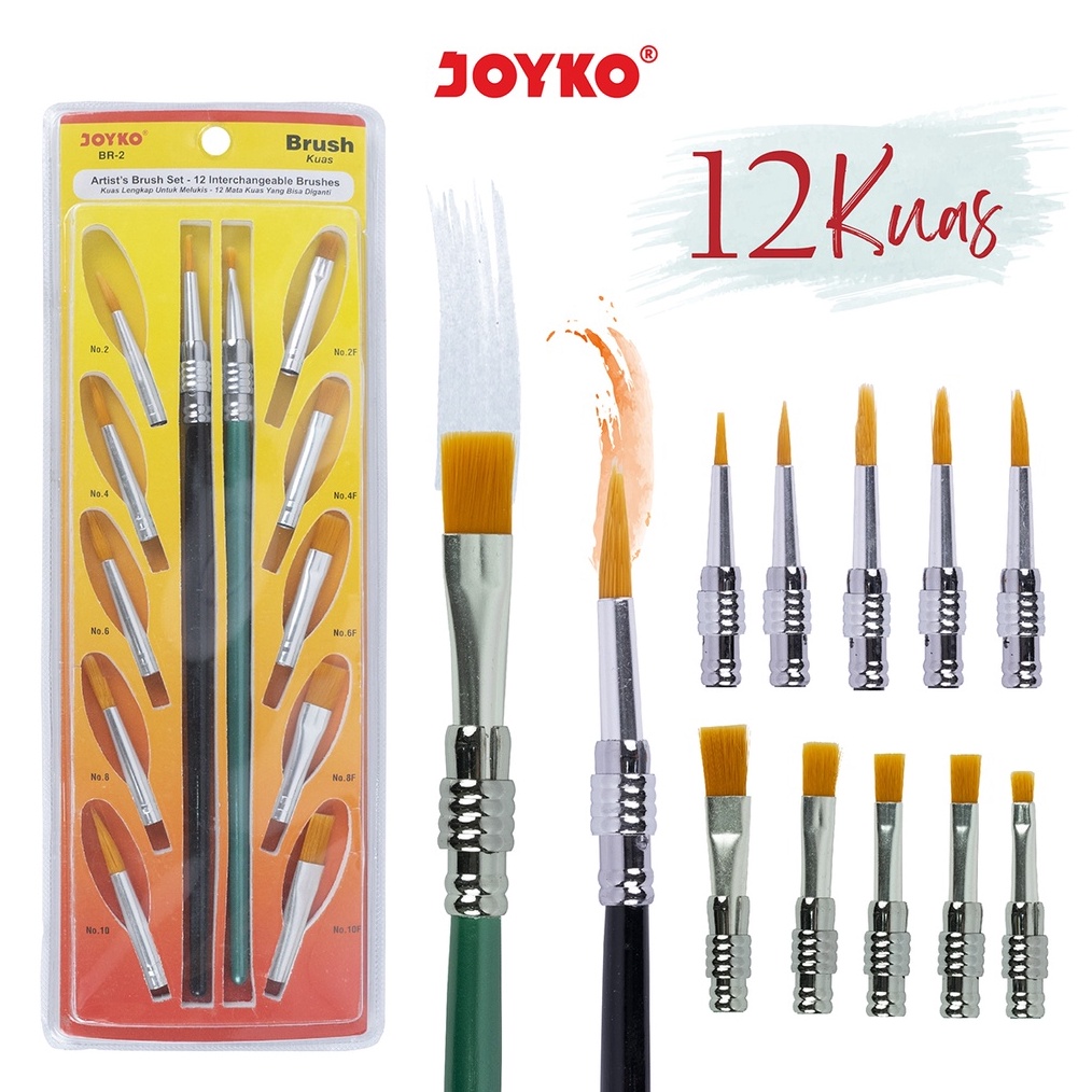 

KODE F29A Brush Kuas Cat Air Cat Minyak Lukis Acrylic Joyko BR2