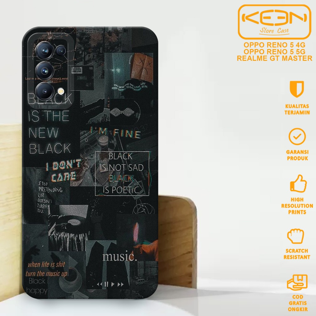 Case Oppo Reno 5 - Softcase Oppo Reno 5 Motif Aesthetic - Casing Hp Oppo Reno 5 - Case Hp - Softcase