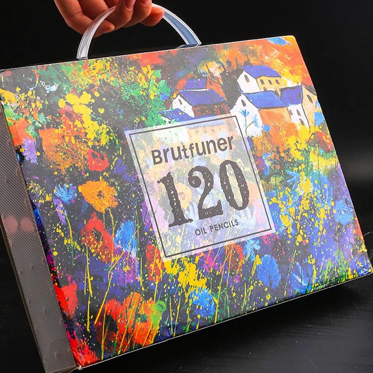 

KODE P58E Pensil Warna 12 Brutfuner Painting Oil Water Pencil Artist Color Pencil Set