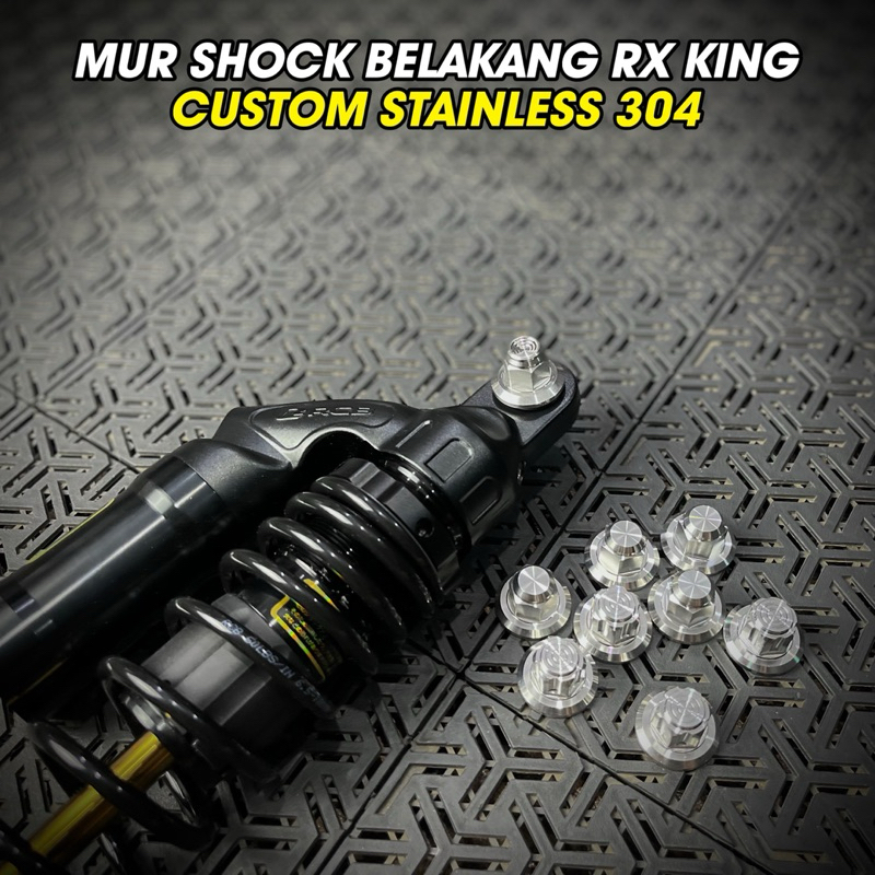 MUR SHOCK BELAKANG RX KING PROBOLT CUSTOM STAINLESS 304 ANTI KARAT KUALITAS PREMIUM ( Harga 1 Pcs )