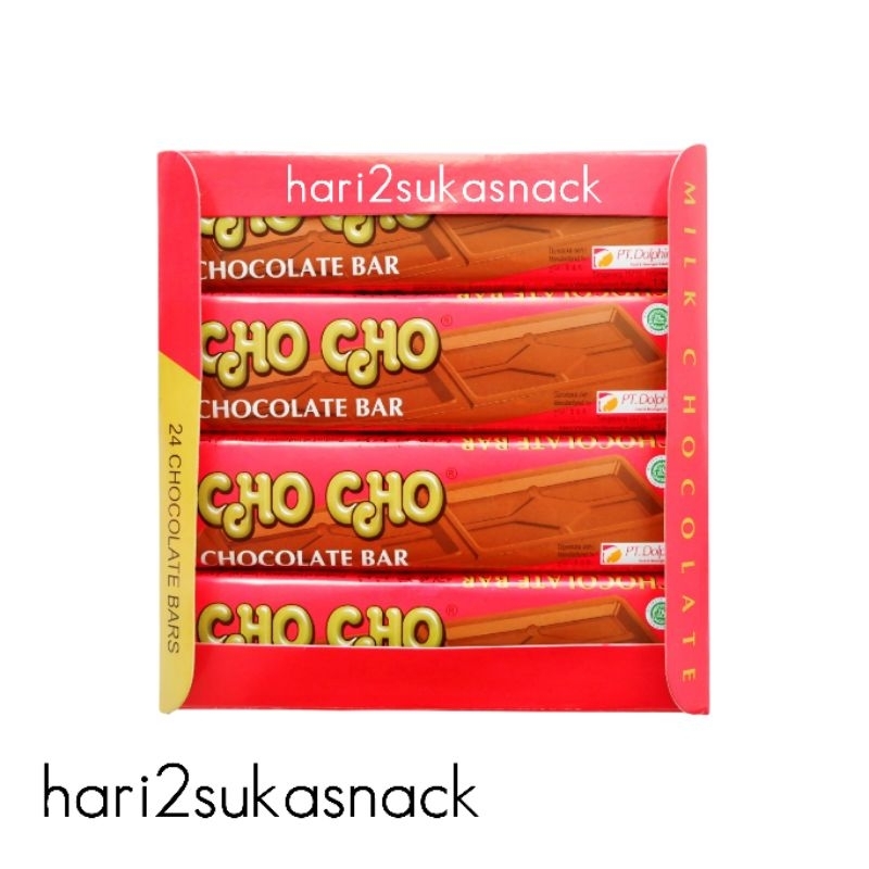 

Cokelat CHO CHO Jadul Isi 24 pcs Coklat Bar CHOCHO Milk Chocolate