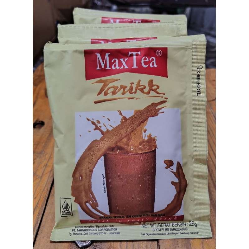 

MaxTea Tarikk 25g 1 Renteng (10 Sachet)