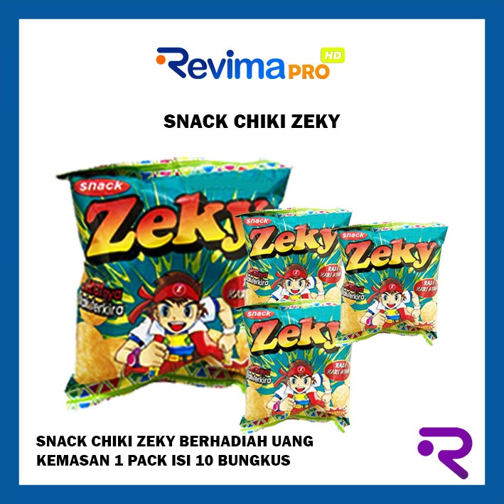 

Snack Ciki Zeky kemasan 10 Bungkus