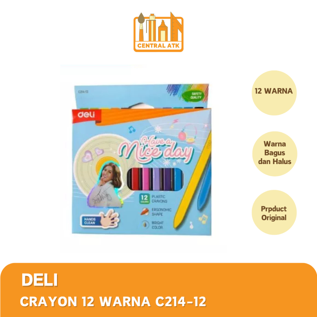 

CRAYON / KRAYON DELI AGMO ISI 12 WARNA C214-12 (1 PCS)