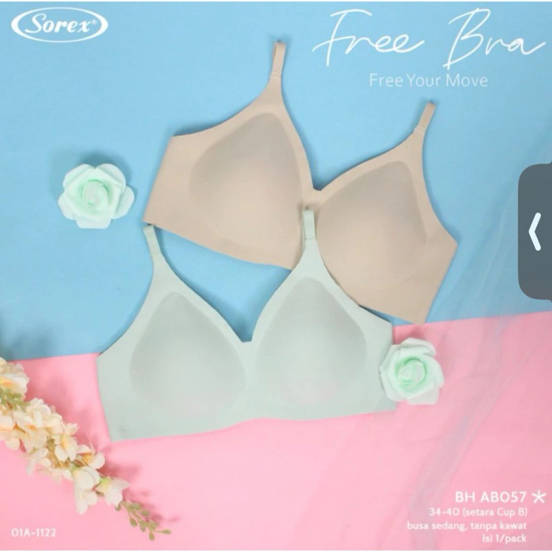 BH BRA AB057 SOREX SEAMLESS - BH SEAMLESS SOREX AB057 - 1 Pc Sorex Seamless Bra - BH Nyaman Tanpa Ka