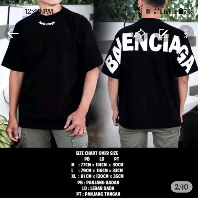 kaos oversize pria wanita tulisan melengkung