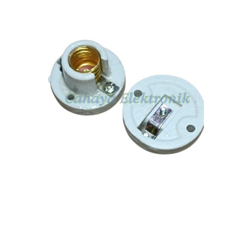 Fitting Lampu E14 Bahan Keramik / Fiting Lampu E14