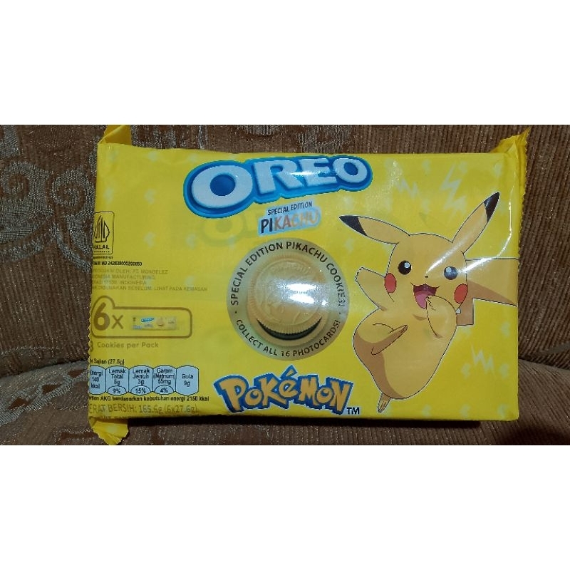 

Promo 2kotak Oreo Pokemon 1kotak isi 6bungkus