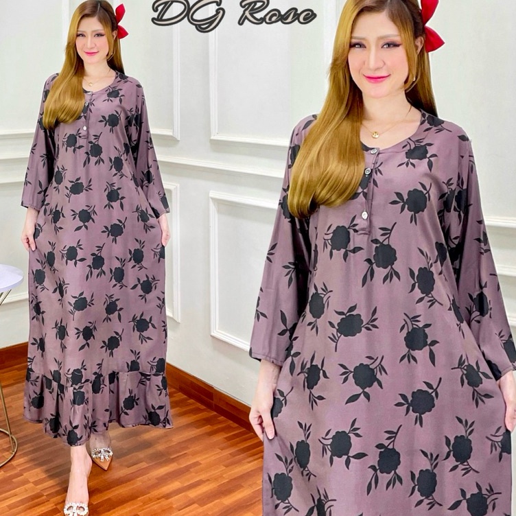 KODE D28W Daster Gamis Rayon Terbaru Kekinian Bumil Busui Friendly