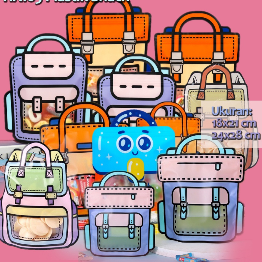 

PENGIRIMAN CEPAT HX185 1 pcs Plastik Snack Hadiah Ziplock Birthday Packaging Goodie Bag
