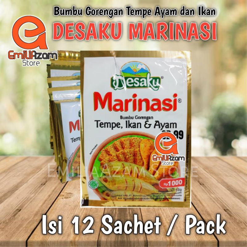 

Desaku Marinasi Tempe Ikan dan Ayam 15 g / bumbu marinasi ayam sachet