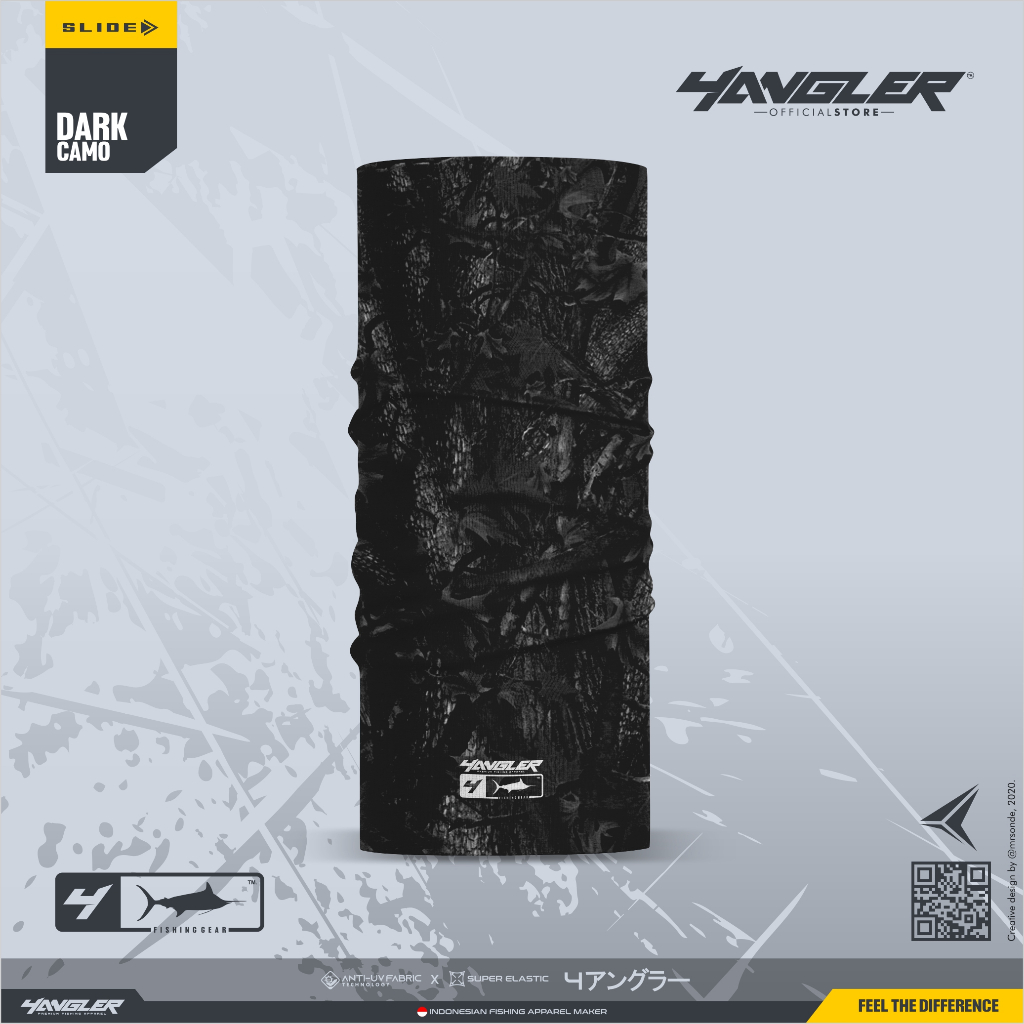 Bandana Mancing 4ANGLER | Buff Mancing 4ANGLER | DARK CAMO